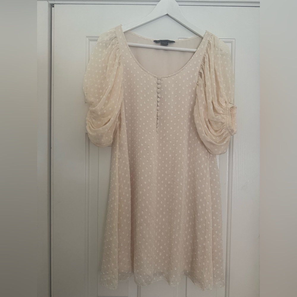 Armani Exchange Cream Ruched Sundress